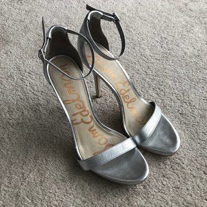 Sam Edelman Silver Heels 9.5